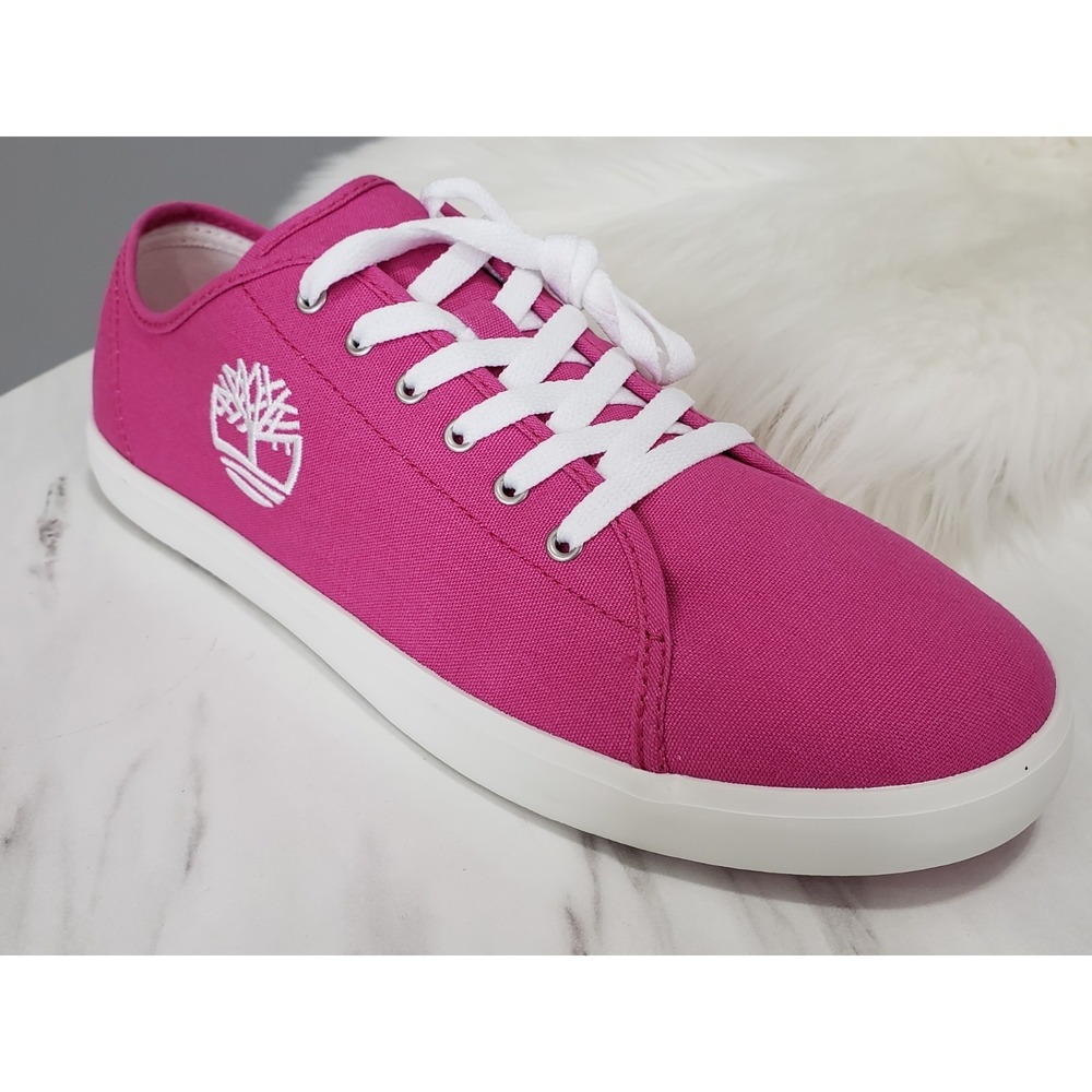 NO BOX SIZE 7 TIMBERLAND NEWPORT BAY OXFORD SNEAKERS shoes hot bright pink - Picture 3 of 6